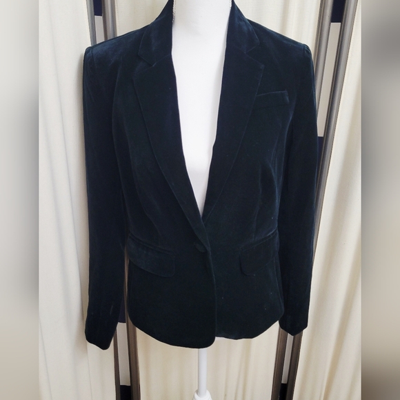 Lucy Paris Jackets & Blazers - Lucy Paris Velvet Dark Green Blazer Jacket | Size XS
